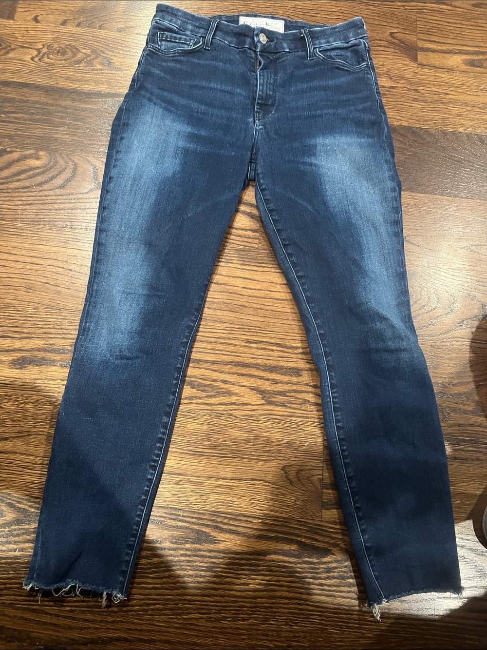 Frank & Eileen Dark Blue Skinny Jeans with Subtle Fading